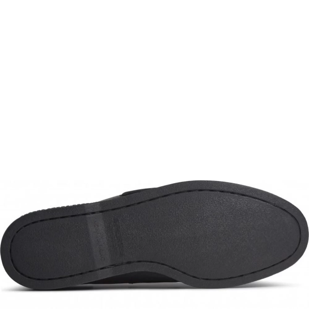 Sperry Men's Authentic Original Leather Boat Shoe In Black - Image 5