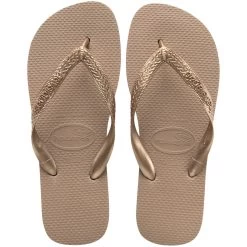 Havaianas Slim Tiras In Rose Gold