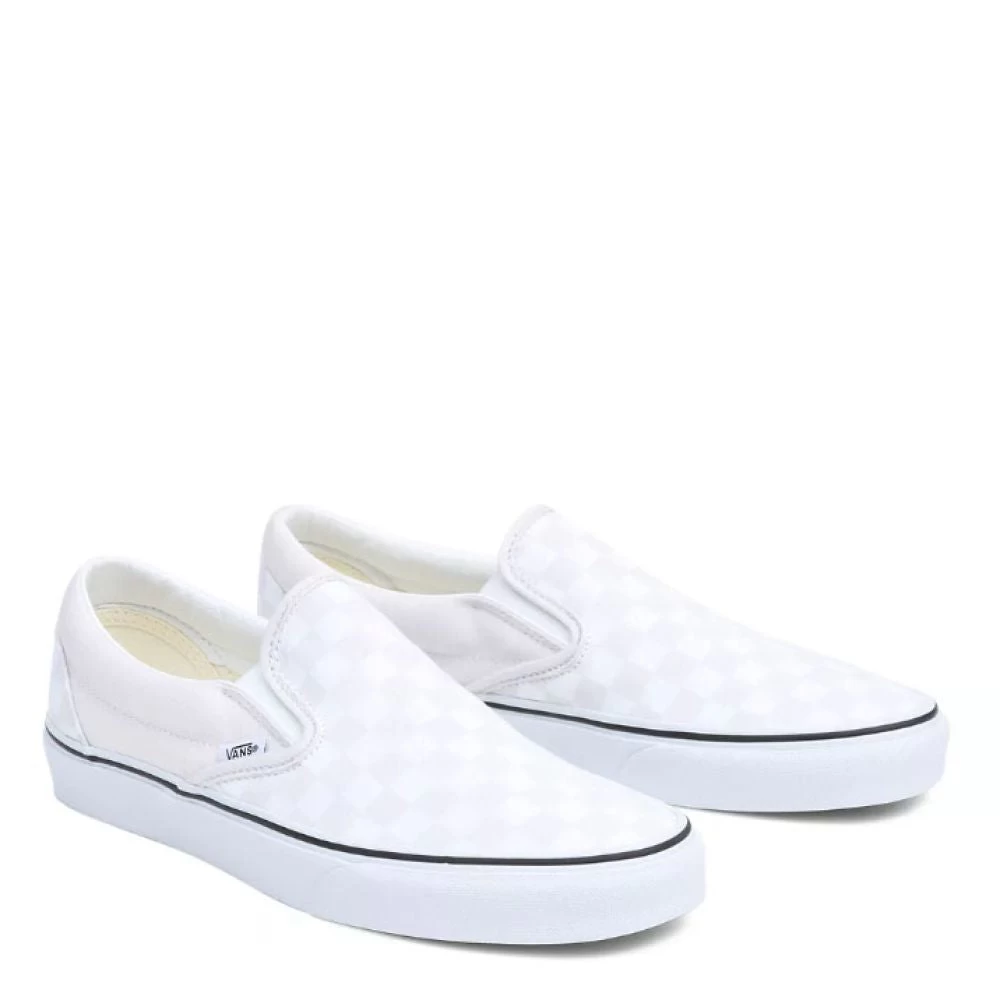 Vans Colour Theory Checkerboard Classic Slip-On In Cloud - Image 2