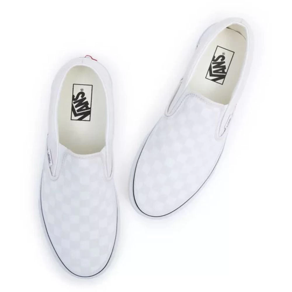 Vans Colour Theory Checkerboard Classic Slip-On In Cloud - Image 4
