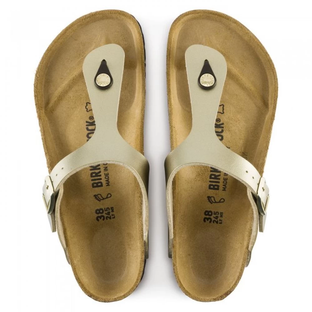 Birkenstock Women's Gizeh Birko-Flor In Gold - Image 3