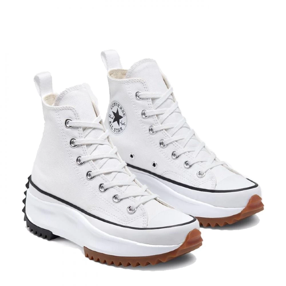 Converse Run Star Hike Hi In White/Black/Gum - Image 6