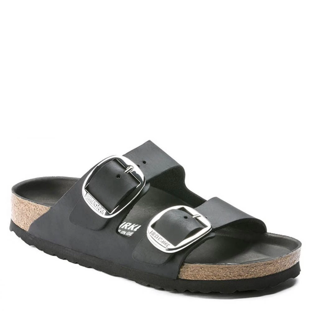 Birkenstock Women's Arizona Big Buckle Oiled Leather In Black (Narrow Width) - Image 2