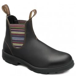 Blundstone Original 1409 In Stout Brown Striped Elastic