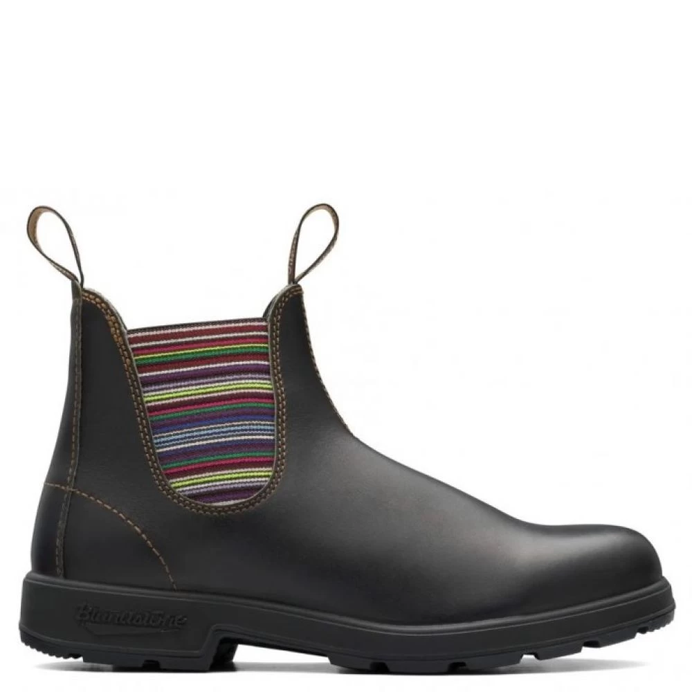 Blundstone Original 1409 In Stout Brown Striped Elastic - Image 2