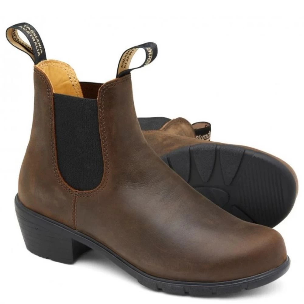 Blundstone Women's Series Heel 1673 In Antique Brown - Image 3
