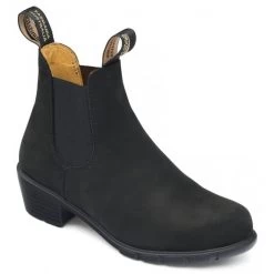 Blundstone Women's Series Heel 1960 In Black Nubuck