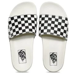 Vans Women's Slide-On In Checkerboard White/Black