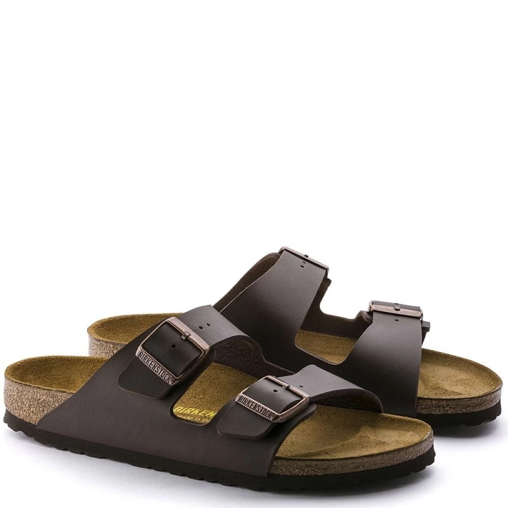 Birkenstock Arizona Birko-Flor In Dark Brown (Narrow Width) - Image 3