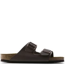 Birkenstock Arizona Birko-Flor In Dark Brown (Narrow Width)