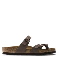 Birkenstock Mayari Birko-Flor Nubuck In Mocha (Narrow Width)