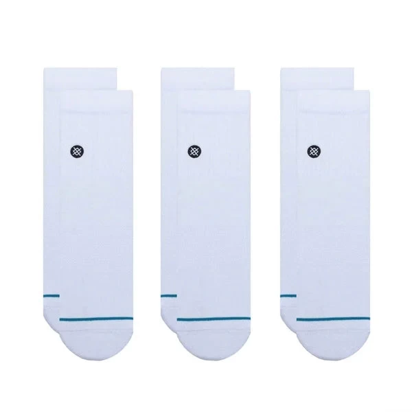Stance Icon Quarter 3 Pack In White - Image 2