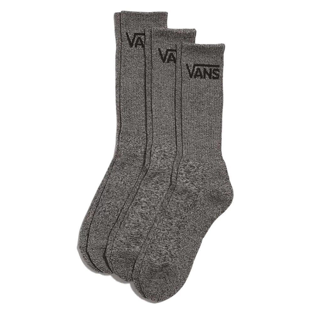 Vans Classic Crew Sock In Black Heather (Large)