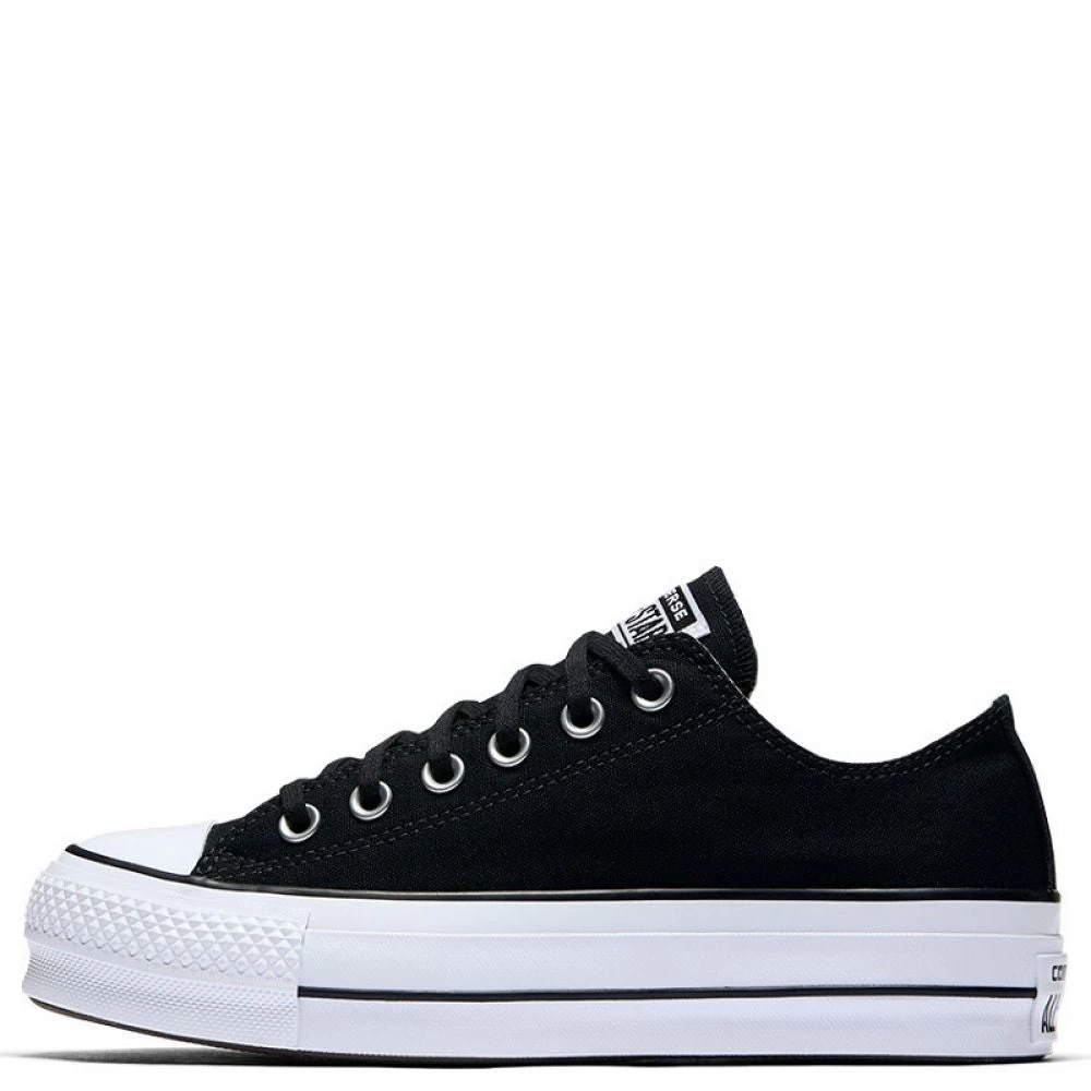 Converse Women's Chuck Taylor All Star Lift Low Top In Black - Image 3