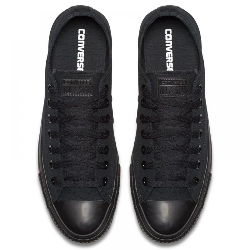 Converse Chuck Taylor All Star Mono Canvas Low Top In Black Monochrome - Image 3