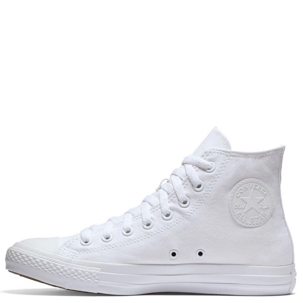 Converse Chuck Taylor All Star Mono Canvas High Top In White Monochrome - Image 2