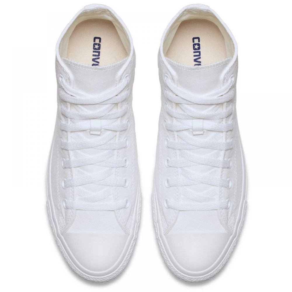 Converse Chuck Taylor All Star Mono Canvas High Top In White Monochrome - Image 4