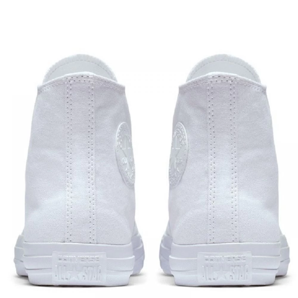 Converse Chuck Taylor All Star Mono Canvas High Top In White Monochrome - Image 5