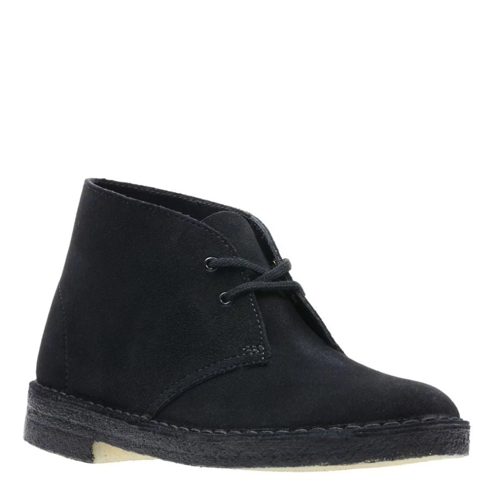 Clarks Women's Desert Boot In Black Suede - Image 2