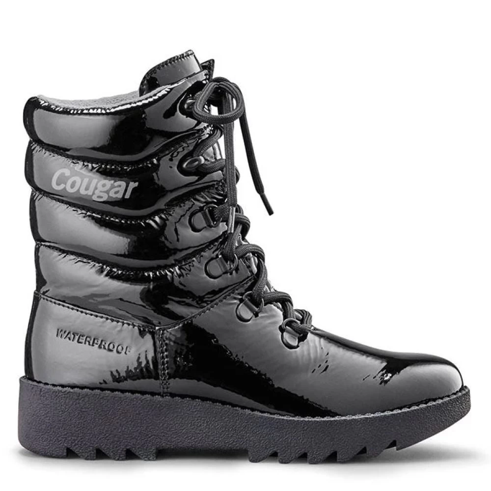 Cougar Women's Original Pillow Patent Boot In Black
