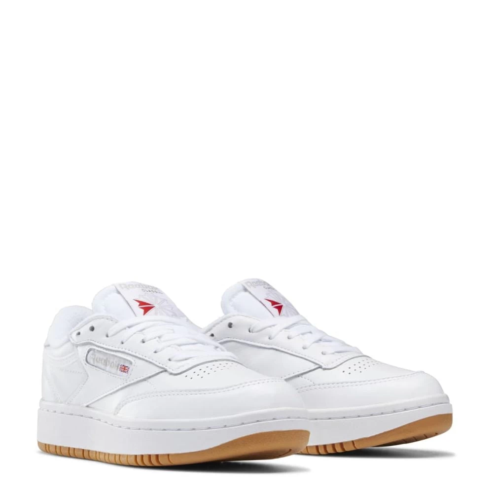Reebok Women's Club C Double In White/Rubber Gum-07 - Image 2