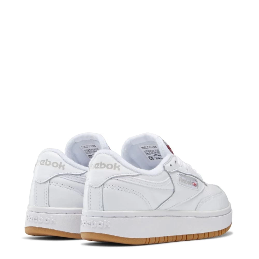 Reebok Women's Club C Double In White/Rubber Gum-07 - Image 3