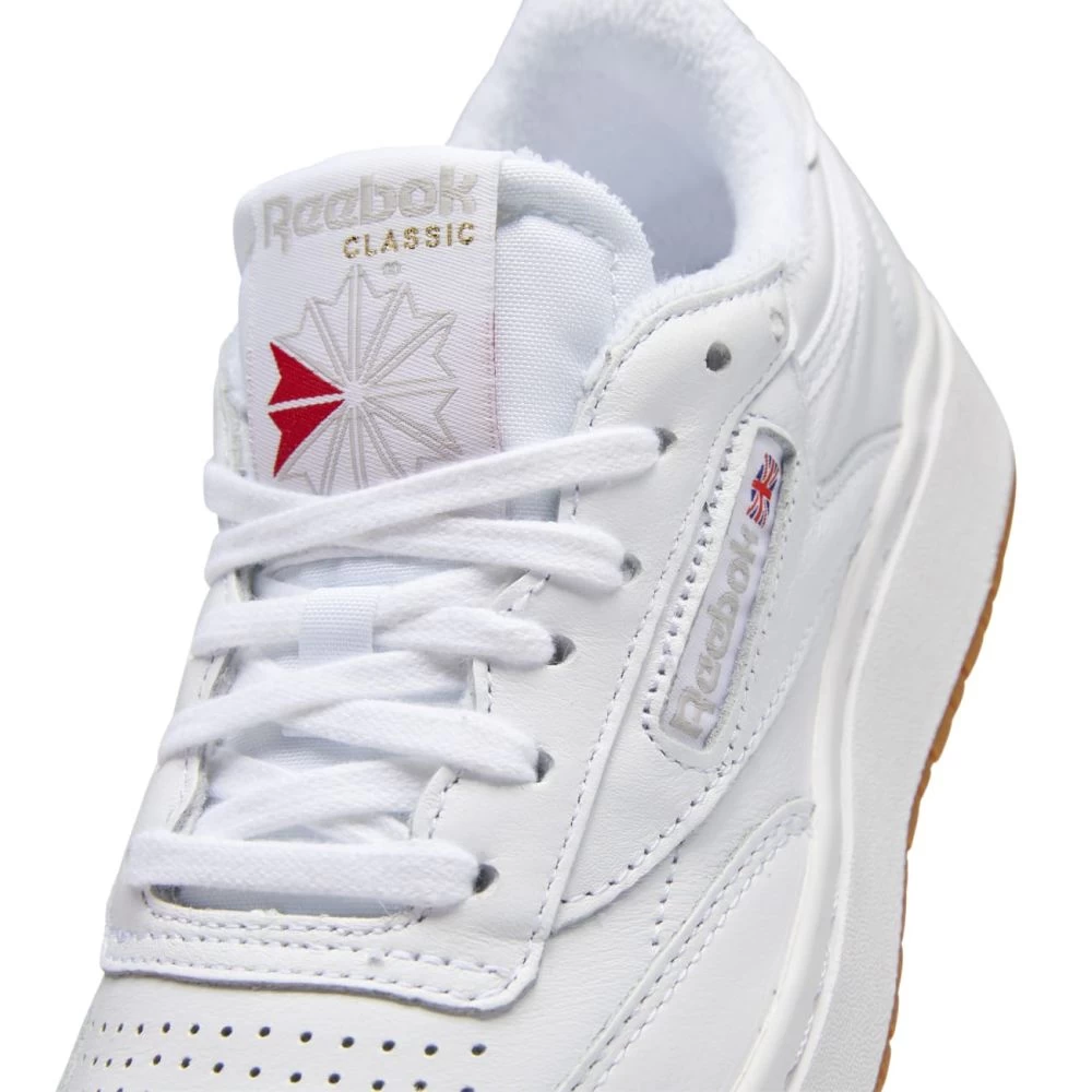 Reebok Women's Club C Double In White/Rubber Gum-07 - Image 5