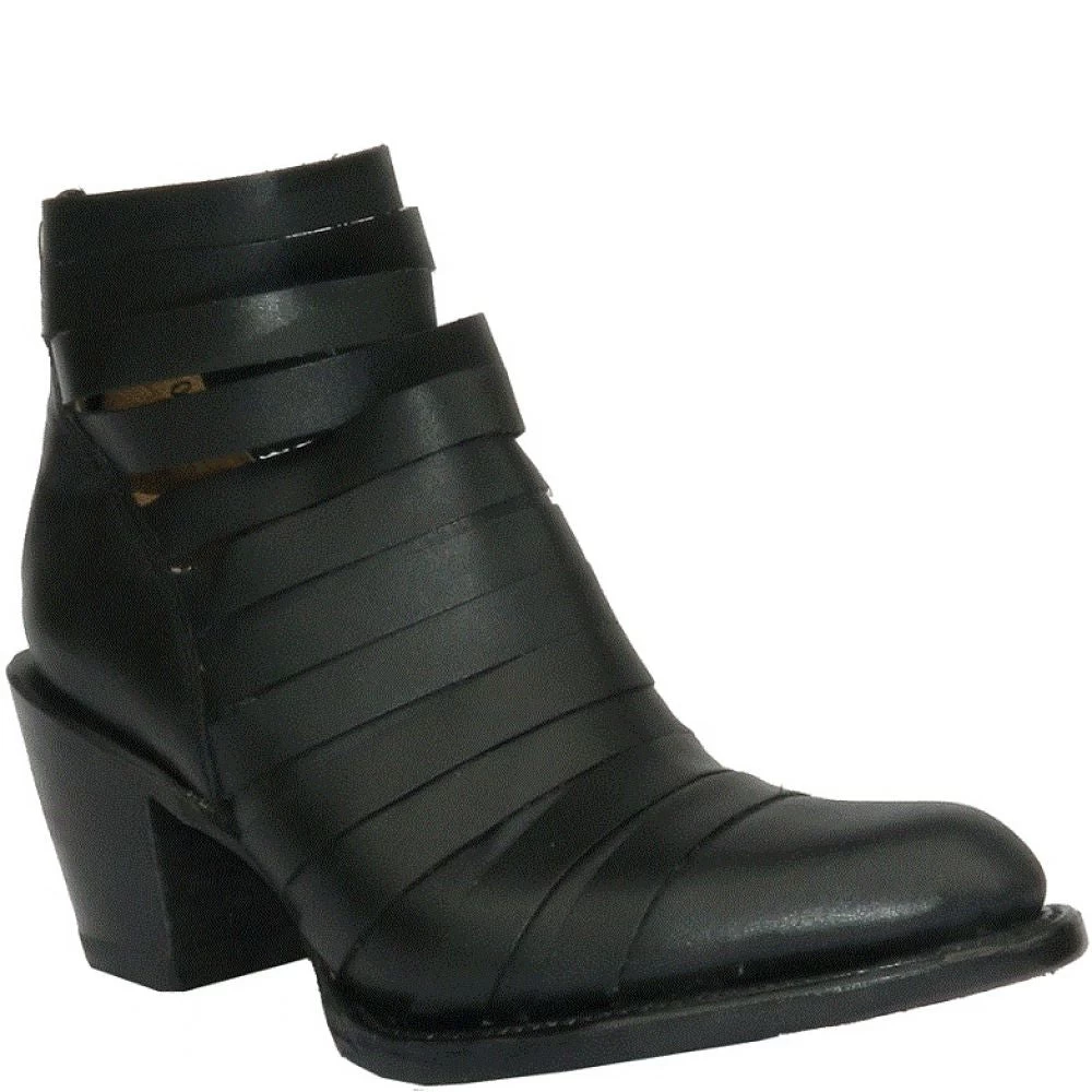 Getoutside Women's Lola Strappy Heel Boot In Black - Image 3
