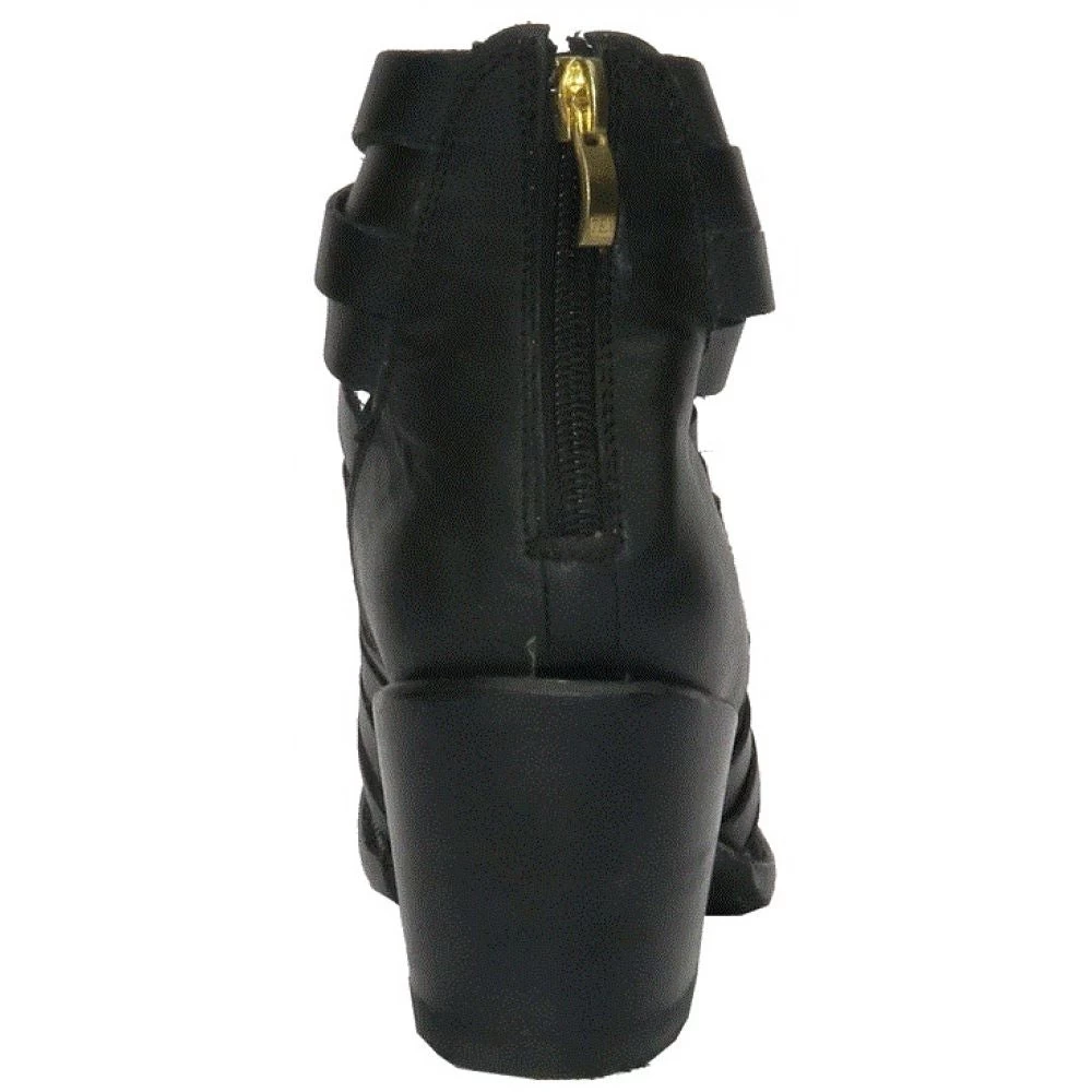 Getoutside Women's Lola Strappy Heel Boot In Black - Image 4