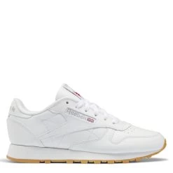 Reebok Women's Classic Leather In Ftwr White/Pure Grey 3/Reebok Rubber Gum-03