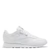 Reebok Women's Classic Leather In Cloud White/Cloud White/Pure Grey 3