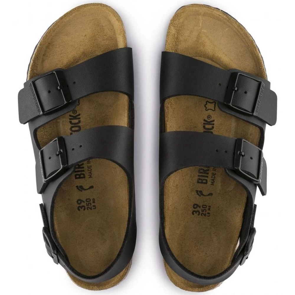Birkenstock Milano Birko-Flor In Black - Image 3