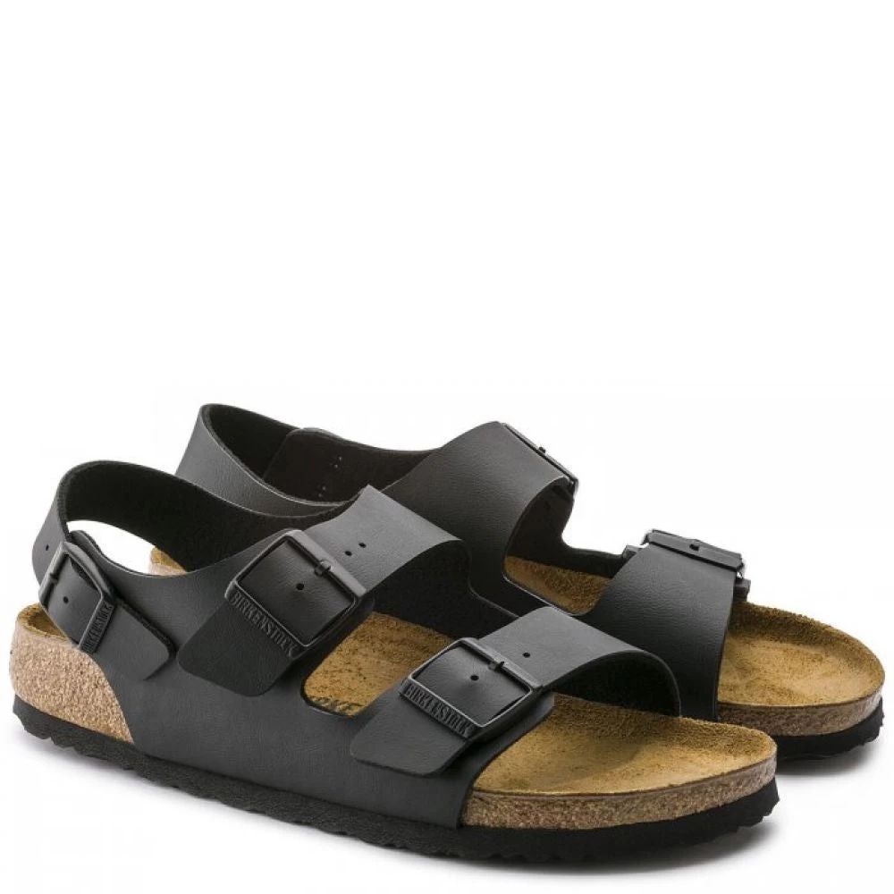 Birkenstock Milano Birko-Flor In Black - Image 2