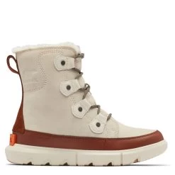 Sorel Women's Explorer II Joan Boot In Chalk/Wood