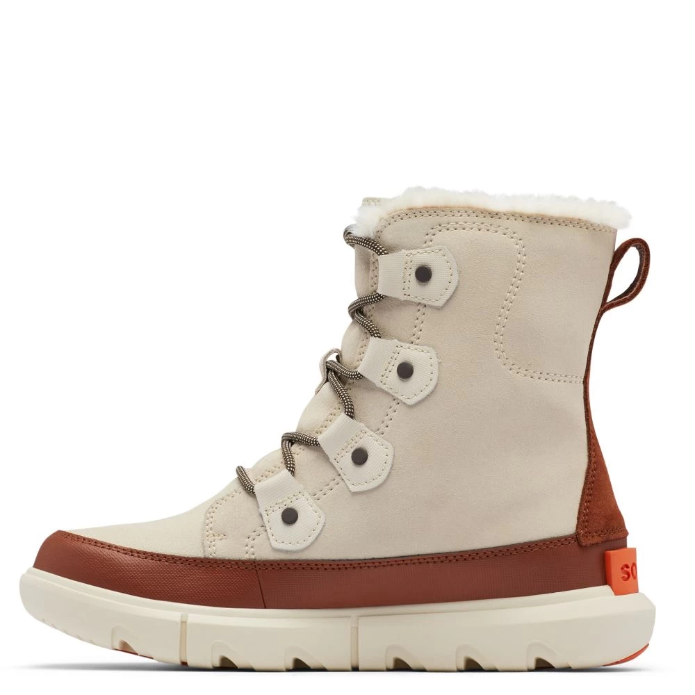 Sorel Women's Explorer II Joan Boot In Chalk/Wood - Image 4