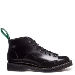 Solovair Monkey Boot In Black Hi-Shine